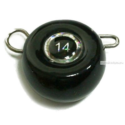 Груз крашеный Мормыш разборная чебурашка Таблетка 16 гр / 10 шт. в упаковке / цвет: 04 черный