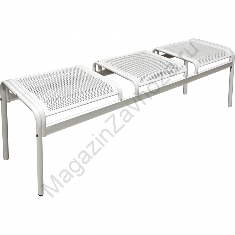 Скамейка металлическая трехместная М111-07 разборная конструкция