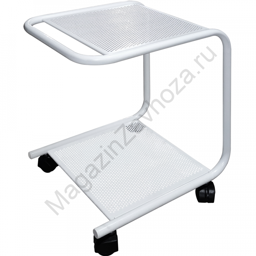 Столик металлический М138-03 с перфорацией, на роликах