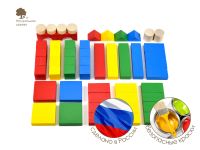 Конструктор деревянный 1,5–2 года, 52 элемента