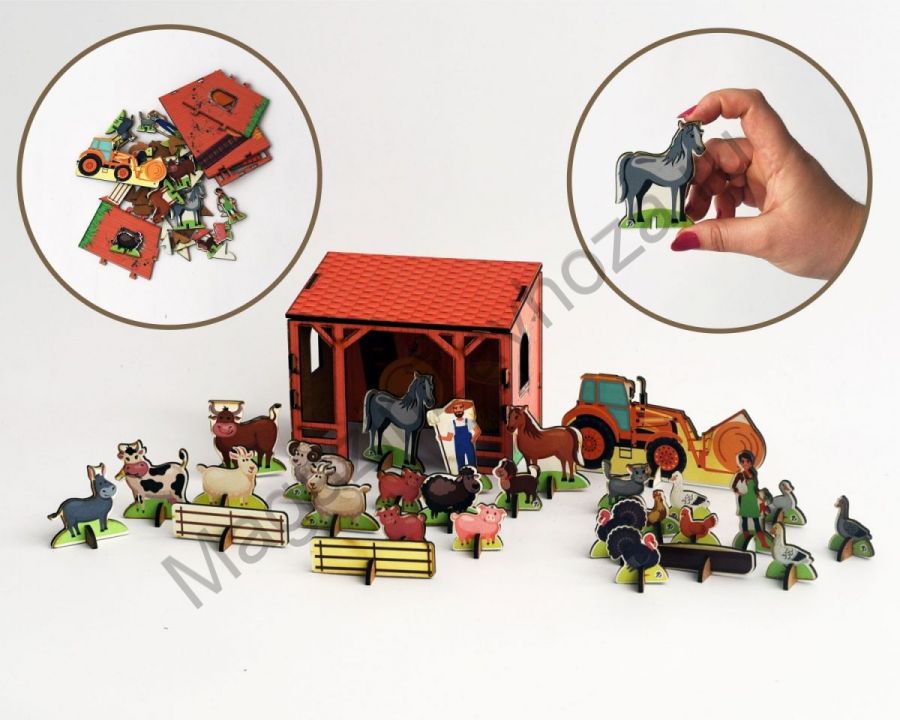 Конструктор УСПЕШНАЯ ФЕРМА настольная 46 элементов