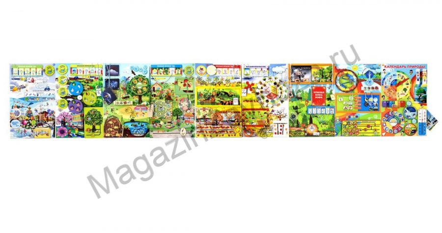 Комплект настенных бизибордов (дидактических панелей) ЭКОЛОГИЧЕСКОЕ ВОСПИТАНИЕ