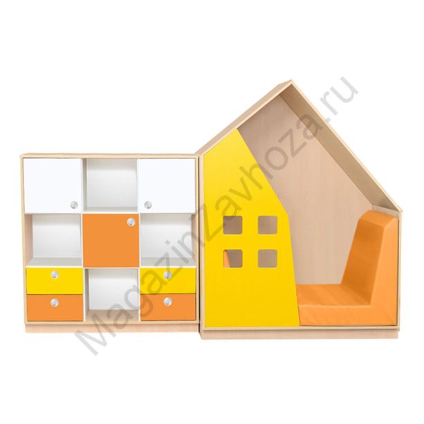 СТЕНКА ДОМИК МОДЕЛЬ-3 С БОЛЬШОЙ ТУМБОЙ