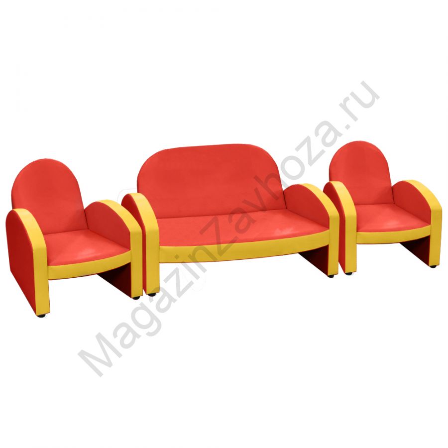 НАБОР "ЭКОНОМ" ДИВАН 154 КРАСНЫЙ 4