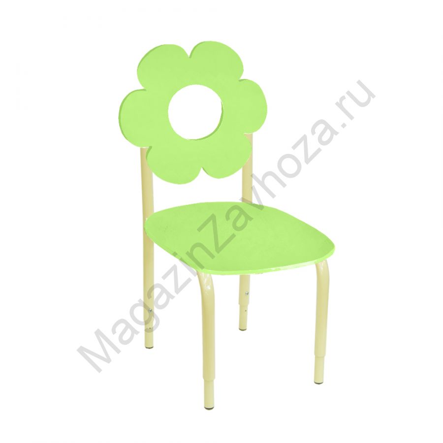 СТУЛ ДЕТСКИЙ НА М/К РЕГУЛИРУЕМЫЙ 2 МДФ ЦВЕТОК (ЛАЙМ)