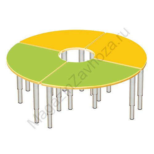 СТОЛ МДФ РЕГУЛИРУЕМЫЙ 13 НАБОР (ДИАМЕТР 1600ММ)