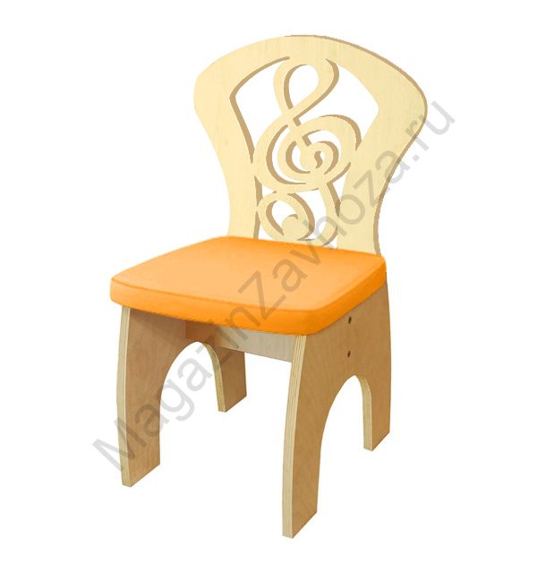 СТУЛ ДЕТСКИЙ СКР. КЛ. М-12 (ЛАК) МЯГКИЙ