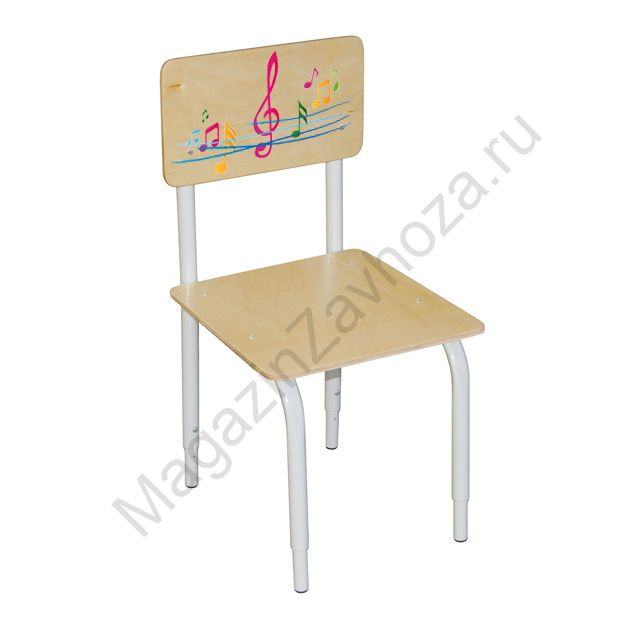 СТУЛ ДЕТСКИЙ НА МЕТАЛЛОКАРКАСЕ РЕГУЛИРУЕМЫЙ 2 ( МУЗЫКА )