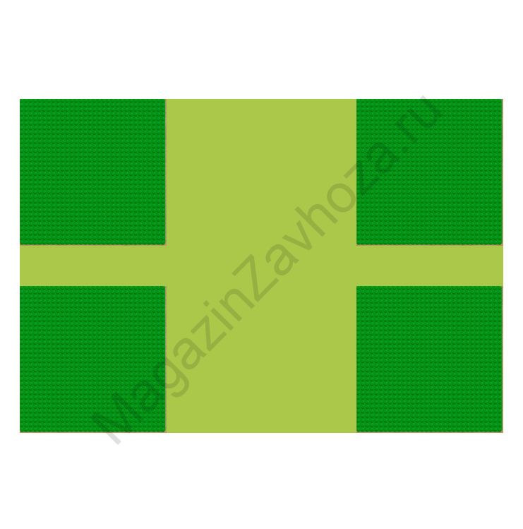 ИГРОВОЕ ПОЛЕ ДЛЯ МНОГОФУНКЦИОНАЛЬНОГО СТОЛА ЛЕГО 4 секции по углам