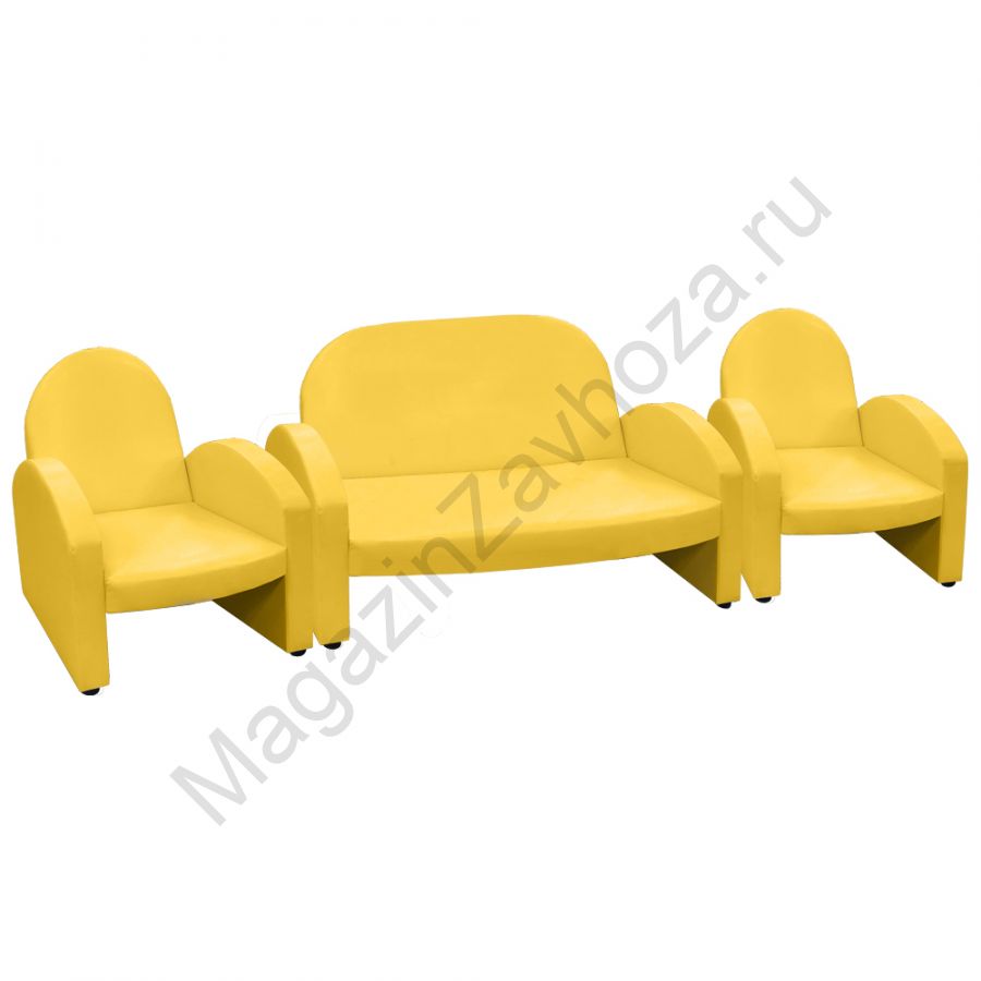 НАБОР "ЭКОНОМ" ДИВАН 154 ЖЕЛТЫЙ 1