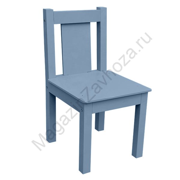 СТУЛ МДФ НЕРЕГУЛИРУЕМЫЙ СВИНЦОВО-СИНИЙ 53