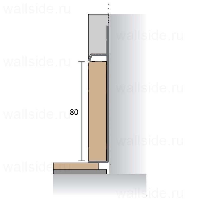 Вставка МДФ Pro Design эмаль 80 мм