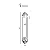 Ручка на планке Venezia Anneta PL96 WC-2. схема