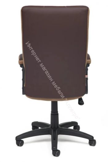 Кресло TRENDY кож/зам/ткань, коричневый/бронзовый, 36-36/21