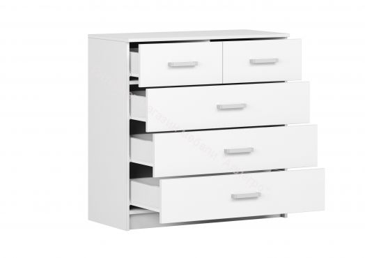 Комод "Вега К-04" (Белый гладкий)