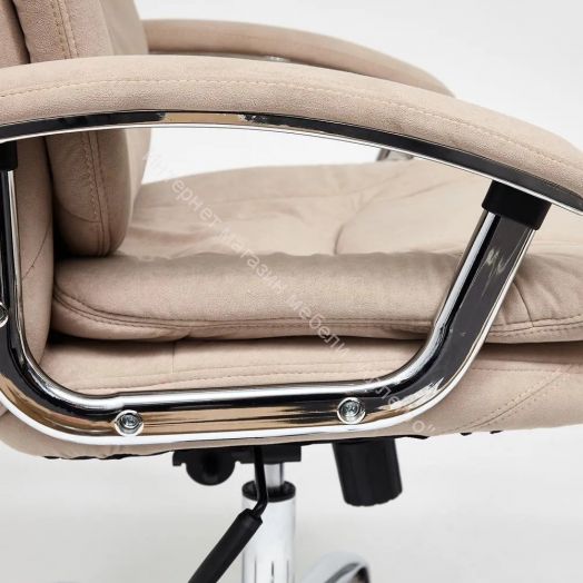 Кресло SOFTY LUX флок, бежевый, 7