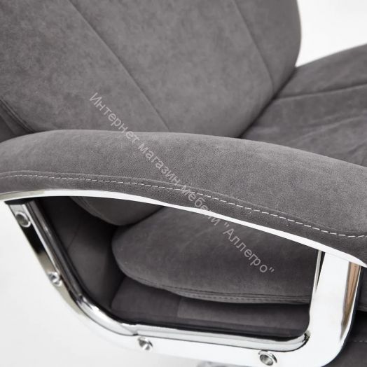 Кресло SOFTY LUX флок, серый, 29