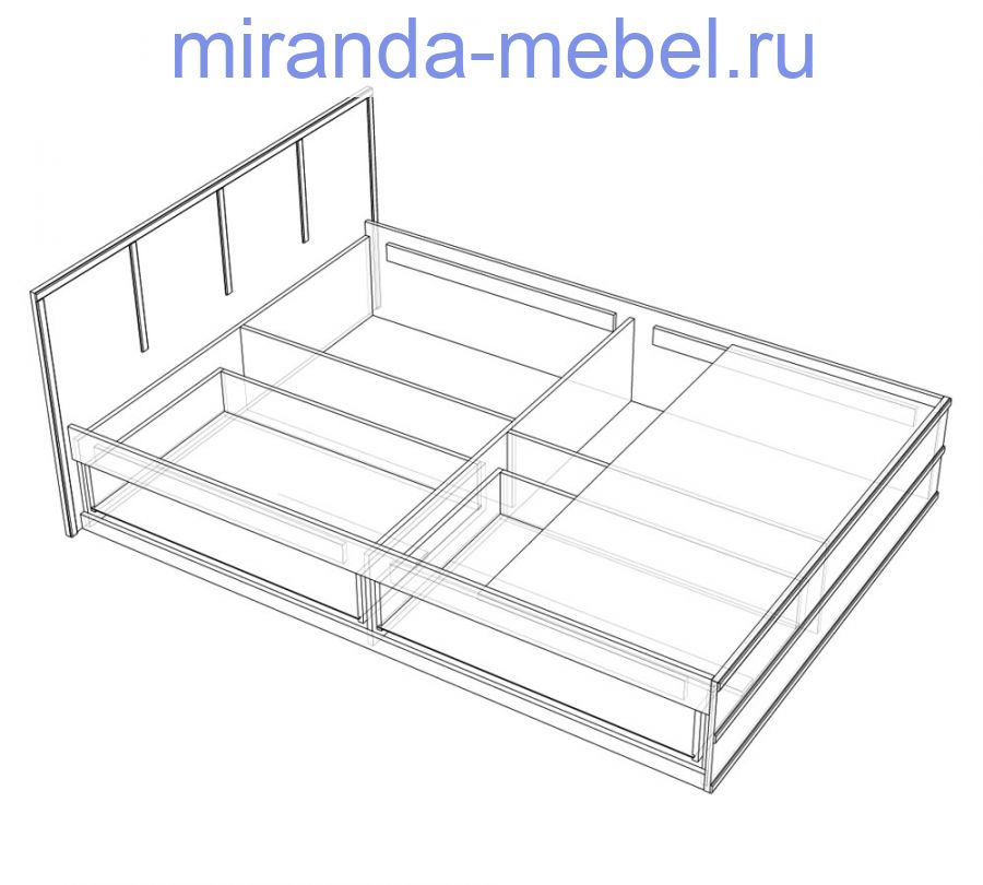 Кровать Сакура на 1800