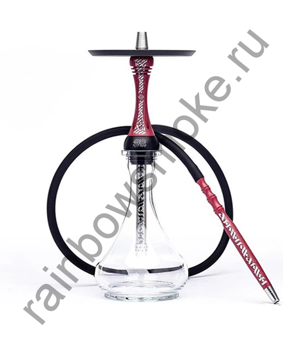 Кальян Alpha Hookah Model X Artist Red Matte (Альфа Хука Модель Х Артист Красный Матовый)