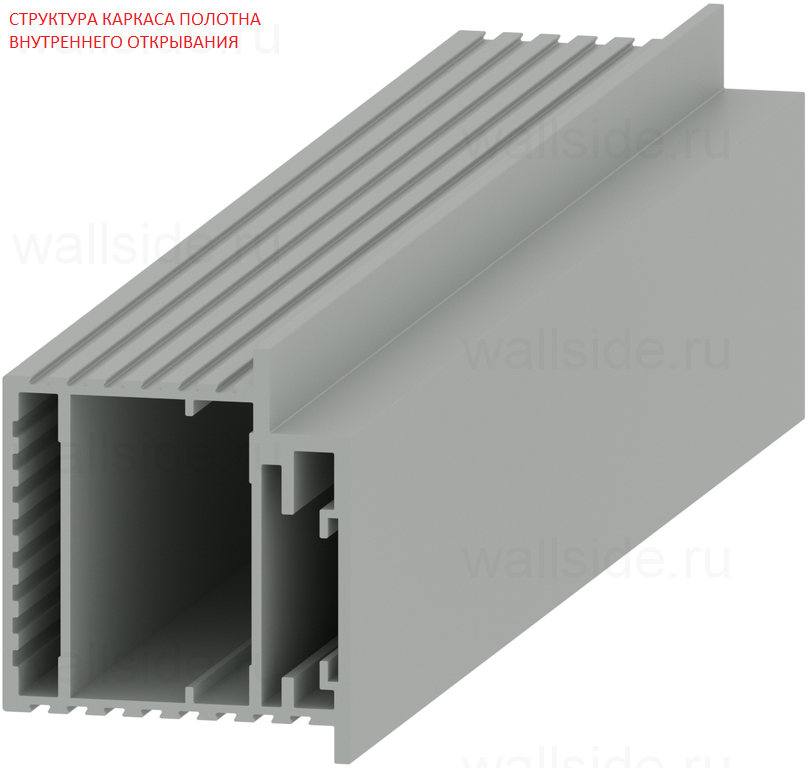 Скрытая дверь Pro Design Glass зеркало бронза, открывание внутреннее