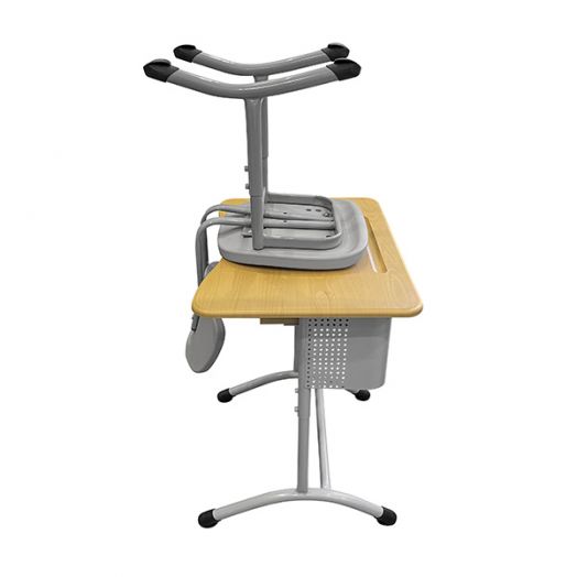 ИНКЭ-141 Комплект ученической мебели одноместный (Стол МДФ с экраном и стул ИНС-4-1)