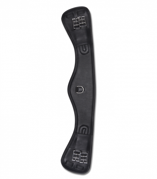 Анатомическая подпруга. Кожа,  выездка -Contour-  С резинками. Waldhausen