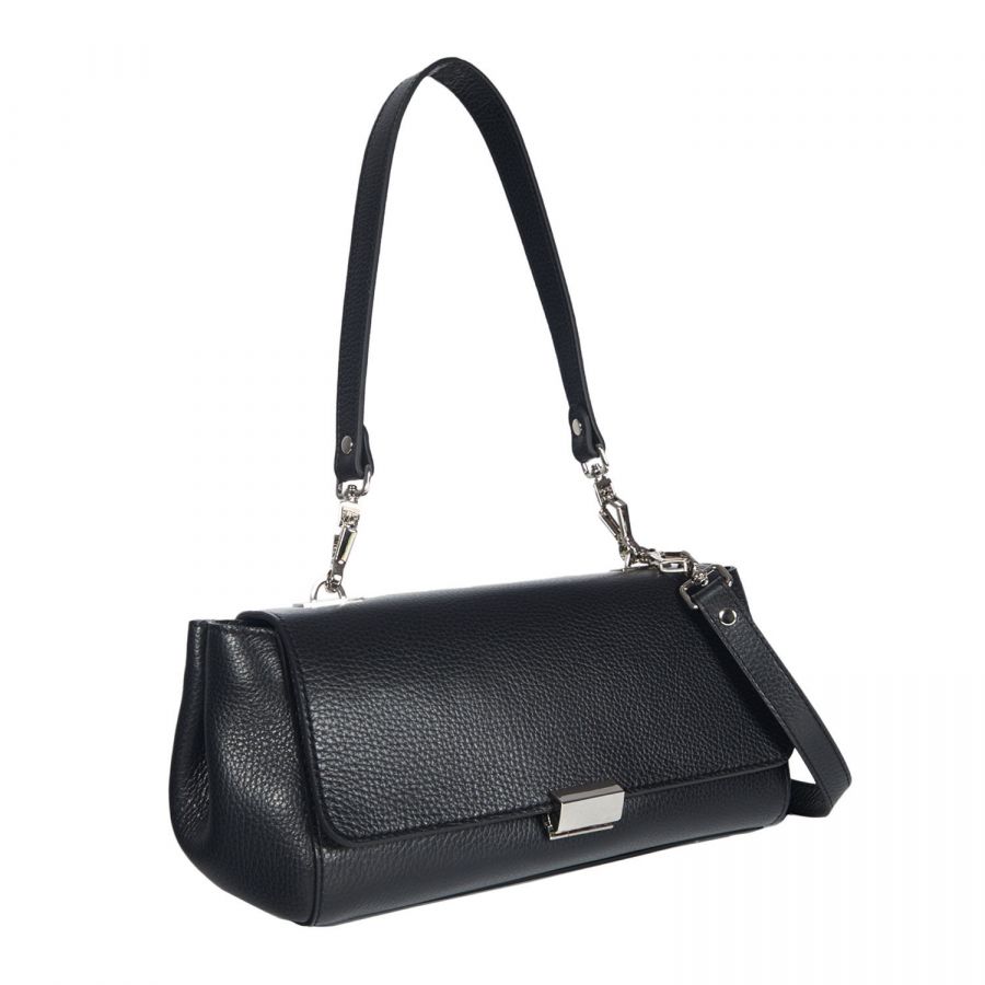Роскошная сумочка оригинальной формы BRIALDI Amelie (Амели) relief black