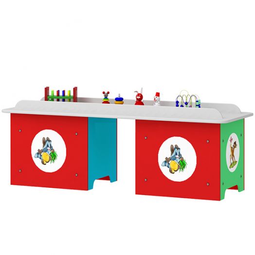 РСН-0090 Стол дидактический с набором игрушек (1520x600x510 мм)