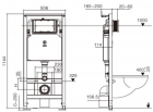 Инсталляция для подвесного унитаза WeltWasser AMBERG 506 ST