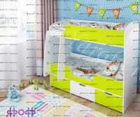 Кровать двухъярусная Малыш Двойняшка