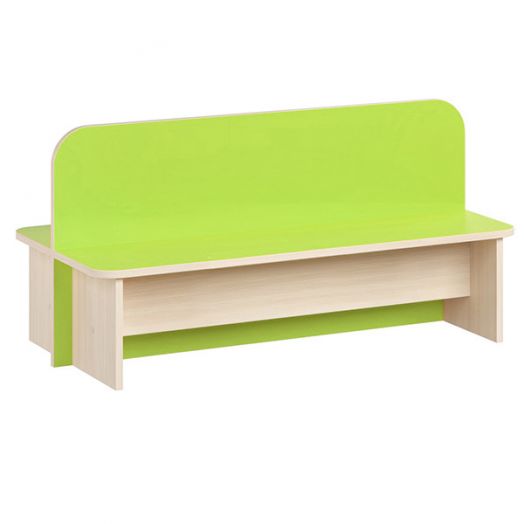 РСН-0100-08 Скамья Детская двухсторонняя Цвет Зелёный (1000x500x500 мм)