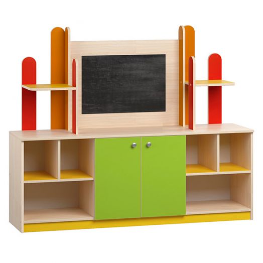 РСН-0127 Детский Уголок для рисования "Почемучка" (1600x420x1320 мм)