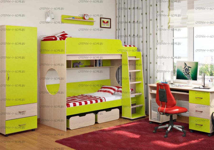 Кровать двухъярусная Легенда-7.2