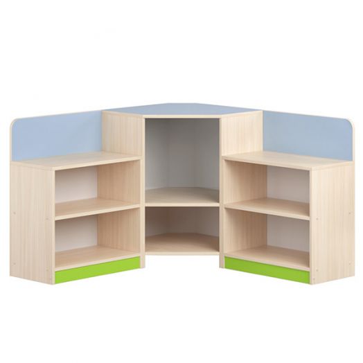 РСН-0206 Стеллаж для игрушек "Угловой-2" (1200/1200x320x750 мм)