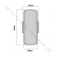 Ролик для чемоданов К-101 49*23