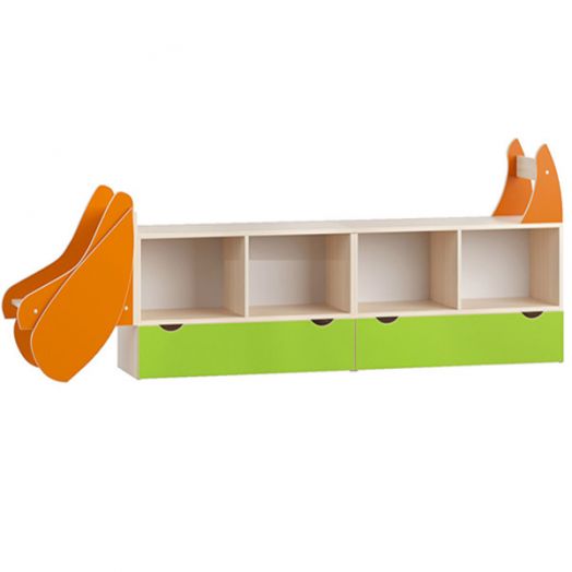 РСН-0199 Стеллаж для игрушек "Такса" (2400x400x820 мм)