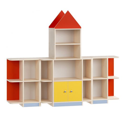 РСН-0187 Стеллаж для игрушек "Ракета" (1900x400x1600 мм)