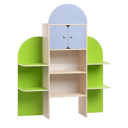 РСН-0163 Стеллаж для игрушек "Серёжка" (1368x400x1716 мм)