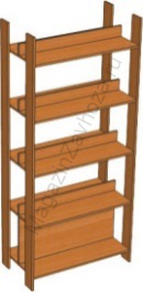 Шкаф-стеллаж 2-х сторонний открытый