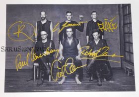 Автографы: Rammstein. Т.Линдеманн, Р.Круспе, П.Ландерс, о.Ридель, К.Шнайдер, К.Лоренц