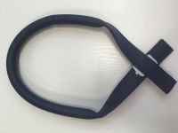 Ручка кожаная для сумок. Цвет: синий матовый, 54 см