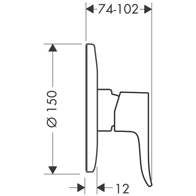 Смеситель Hansgrohe Metris 31686000 ФОТО