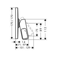 Смеситель Hansgrohe AXOR Urquiola для душа 11625000 схема 1