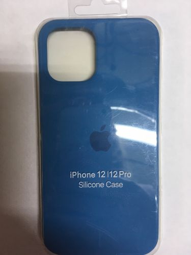 Чехол IPhone 12/12pro, силикон, синий