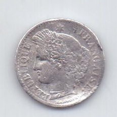 20 сантим 1850 года XF Франция