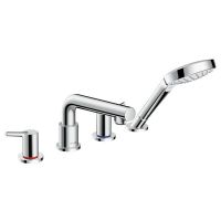 Смеситель Hansgrohe Talis S для ванны с душем 72418000 схема 2