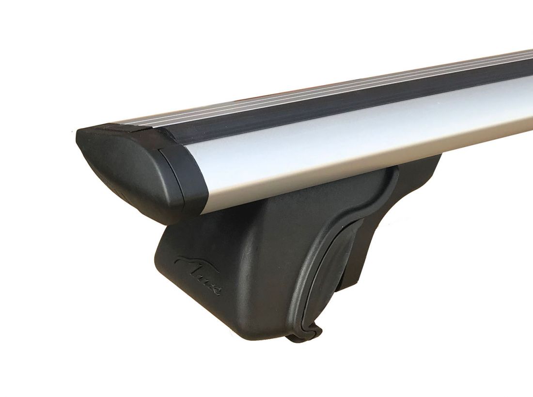 Багажник "LUX" КЛАССИК на рейлинги с дугами аэро-трэвэл 82мм