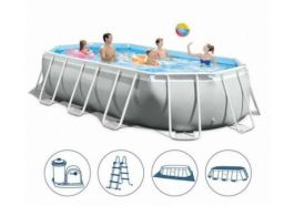 Intex 26796, каркасный бассейн 503 x 274 x 122 см Prism Frame Oval Pool