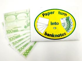 Превращение денег из бумаги (ЕВРО) Paper turn into banknotes