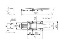 Замок бортовой накладной 21271 - 162003